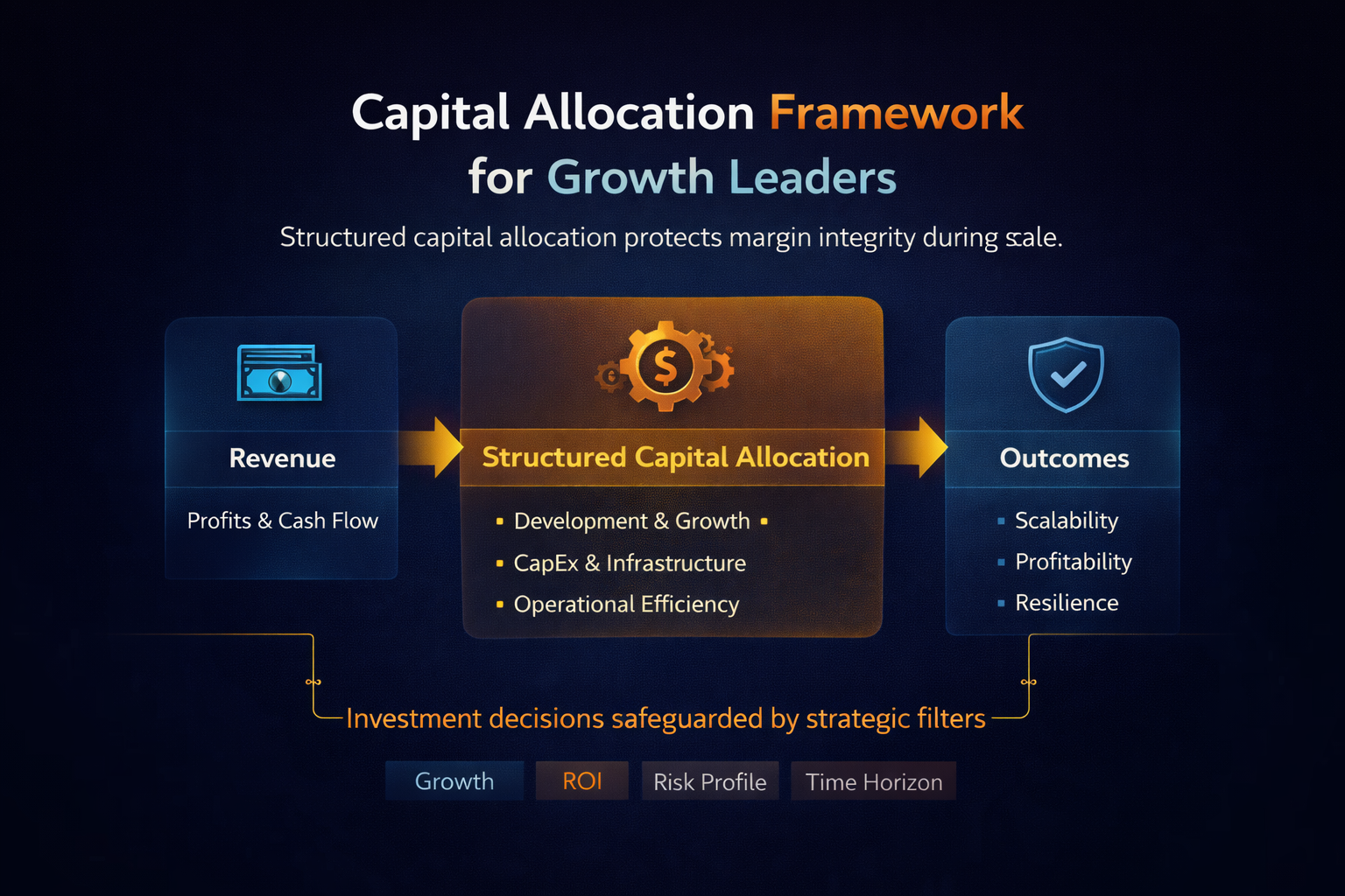 Capital allocation framework for scaling organizations